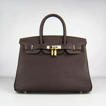 HBK30DCG010 Birkin 30CM caffﾨﾨ scuro (oro)